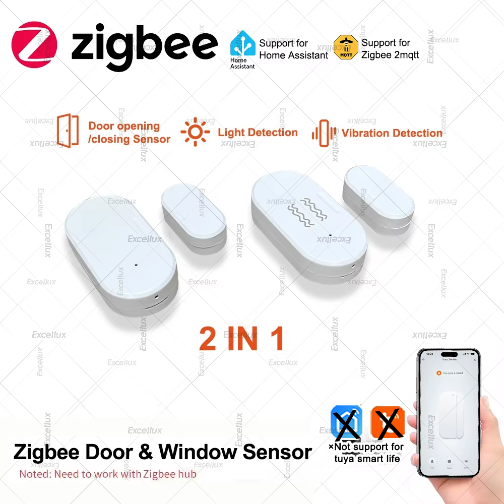 Home Security With Alarm - Zigbee 3.0 Sensore per porte e