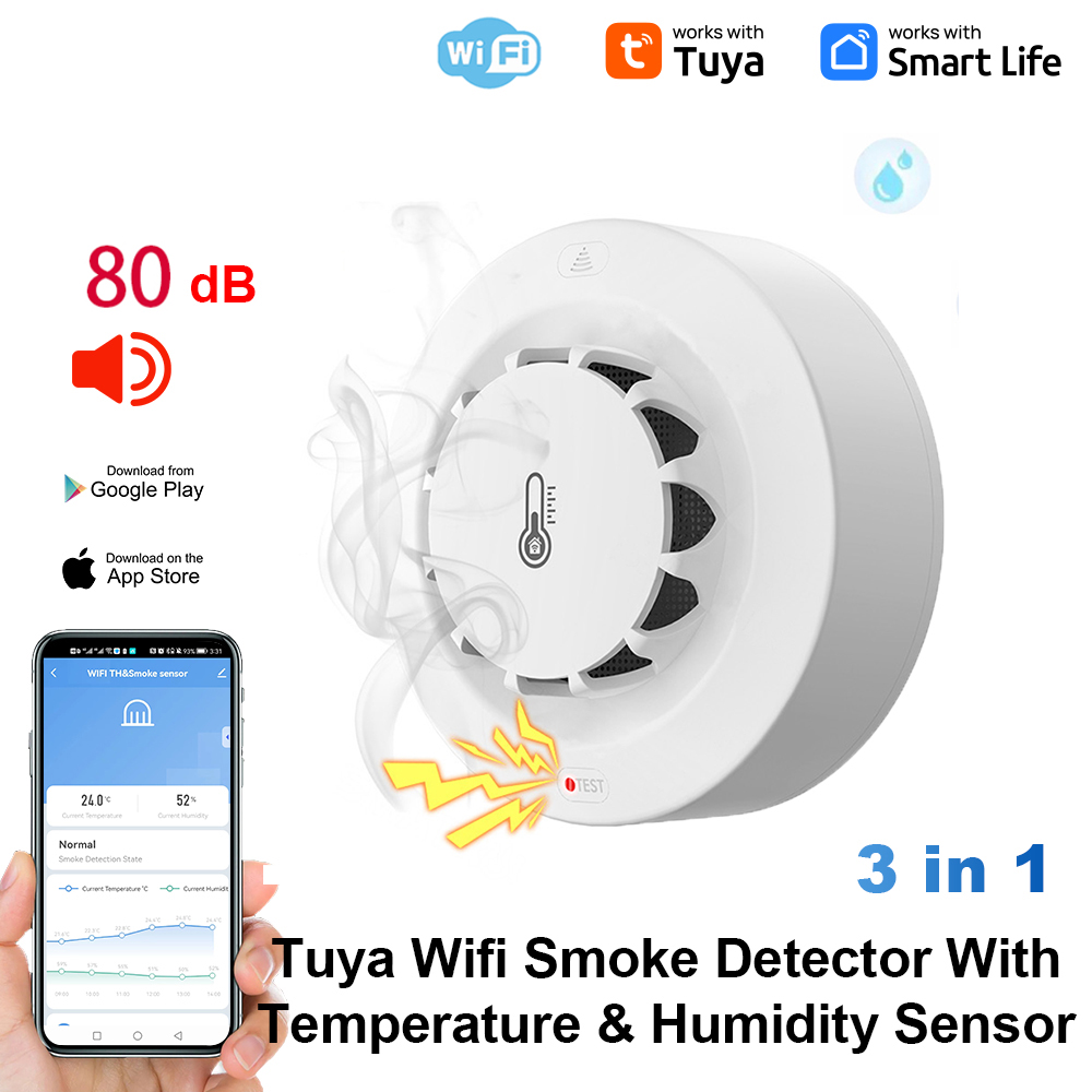 Home Security With Alarm - Sensore di Temperatura e Umidità WiFi