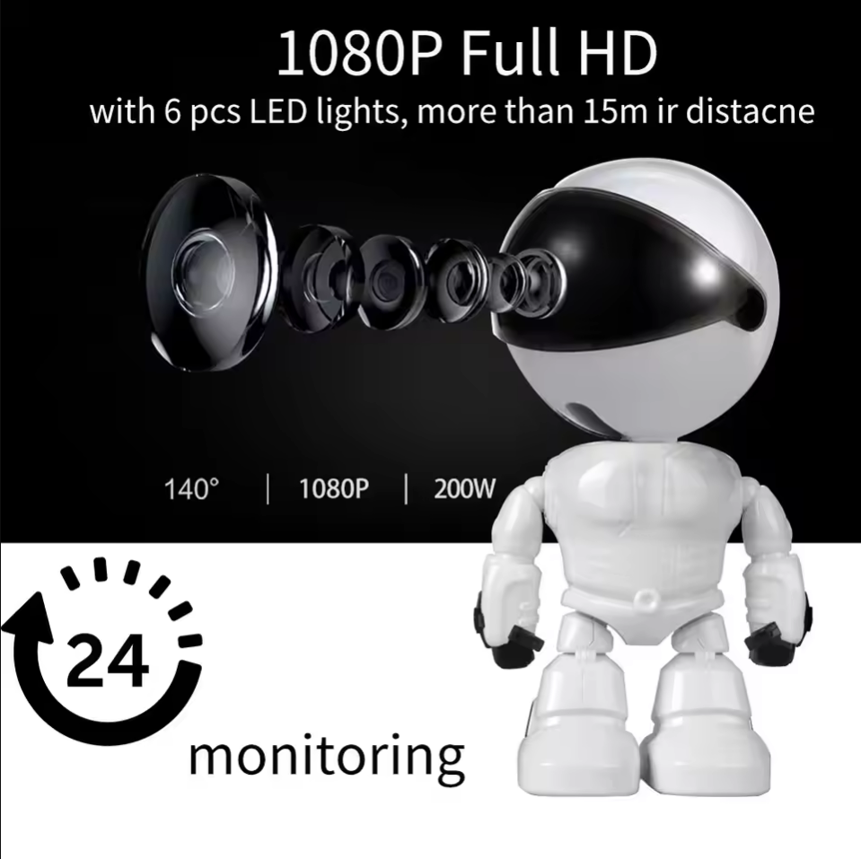 Home Security Robot - Telecamera IP WiFi robot intelligente Baby