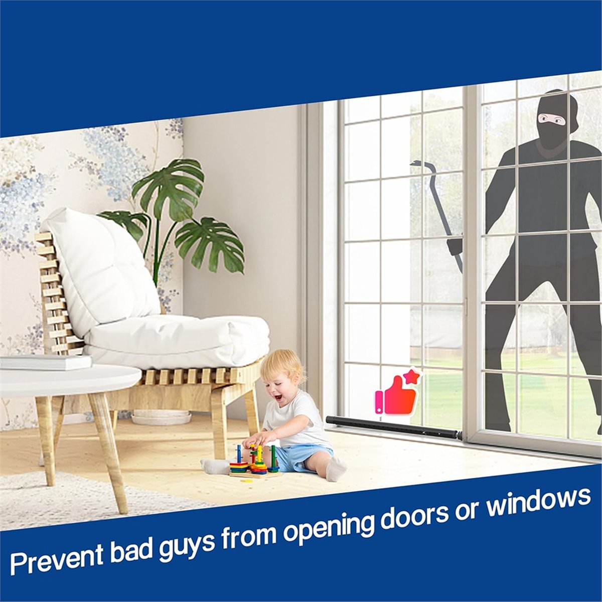 Home Security Bars - Barra di Sicurezza Scorrevole A20I 17-50