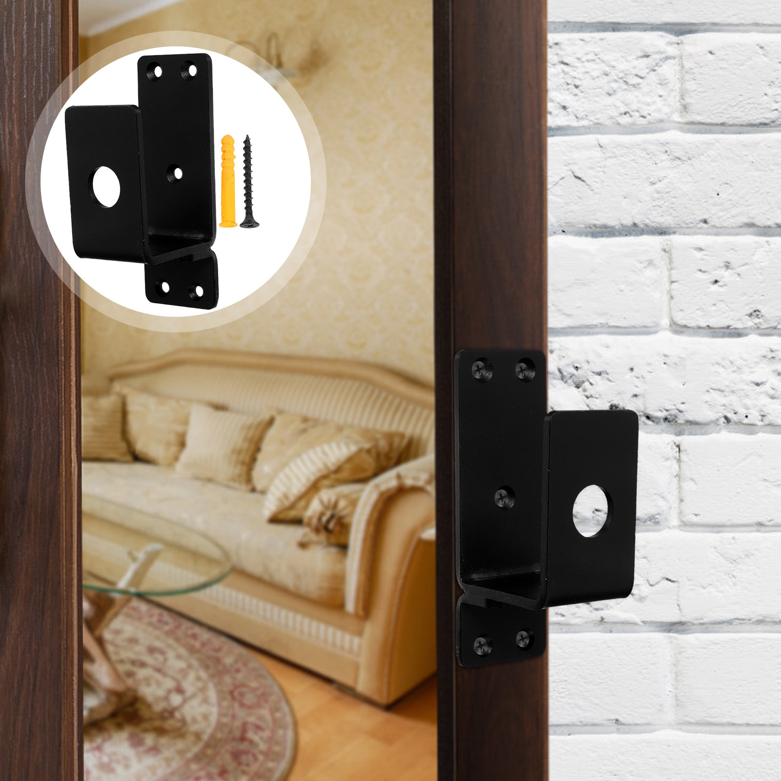 Home Security Bars - 1 Set di Supporti per Barra