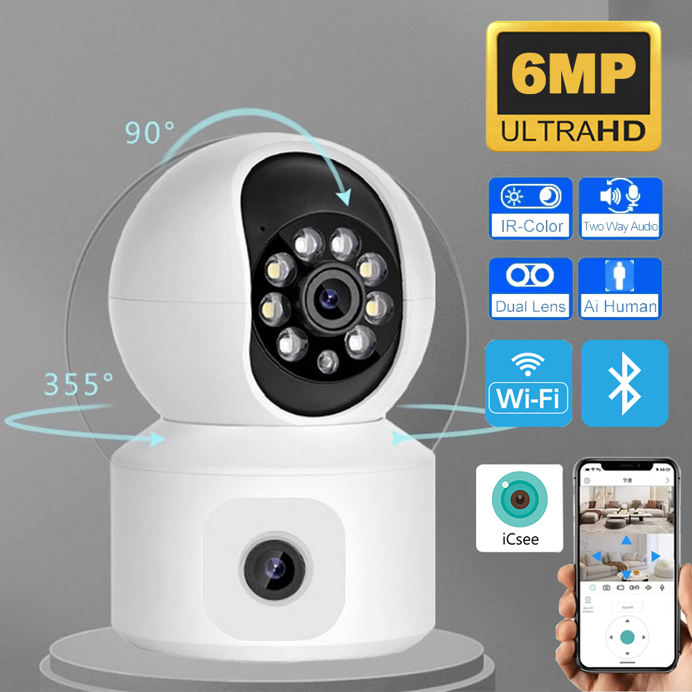 Home Security Robot - Telecamera IP WiFi iCsee 6MP con