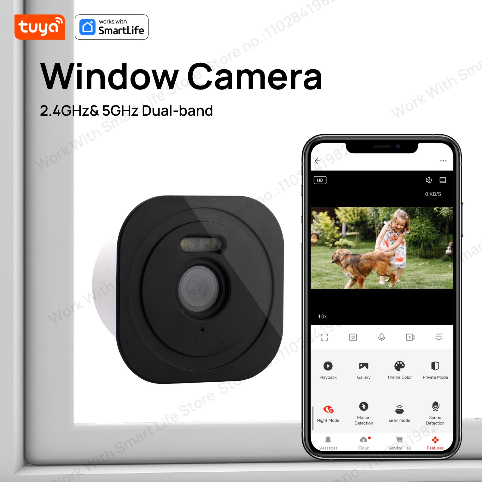 Home Security Robot - Telecamera da finestra Tuya da 3