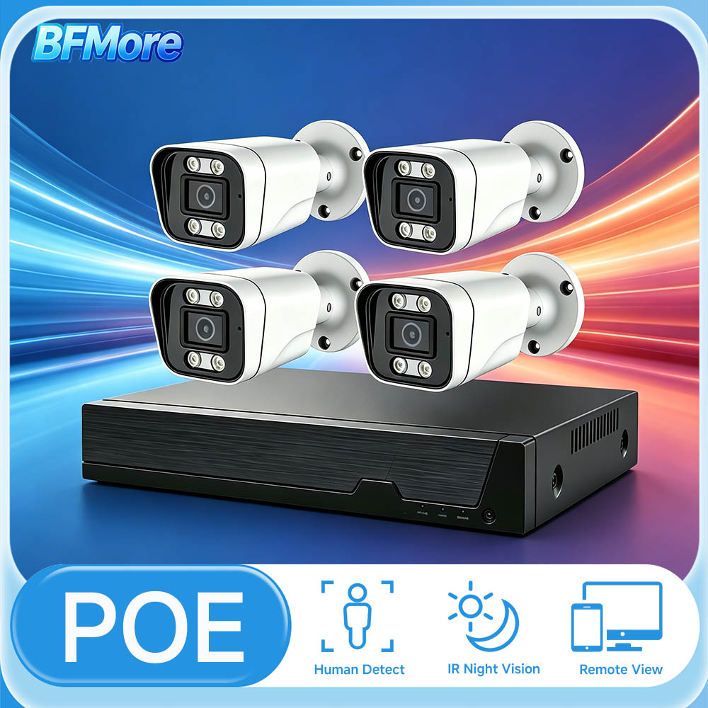 Home Security Video - BFMore Kit NVR POE 8CH 8MP