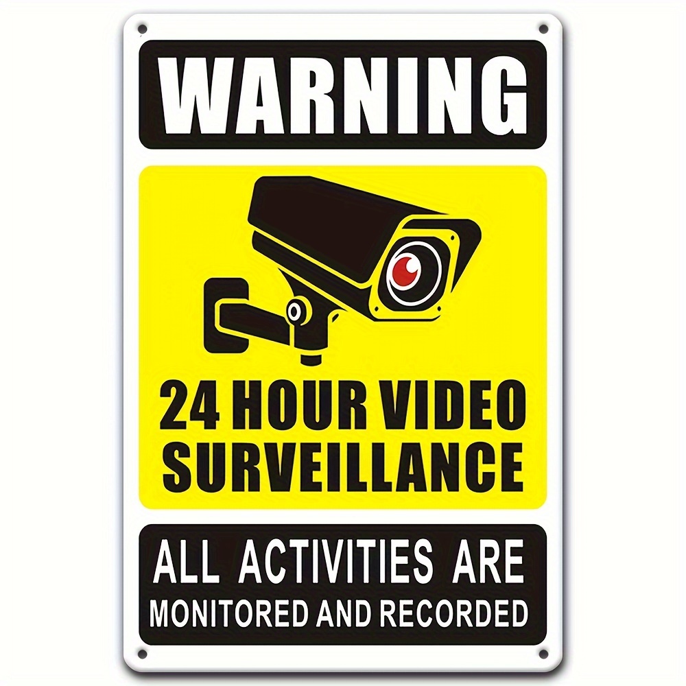 Home Security Video - Segnale di avvertimento per videosorveglianza 24