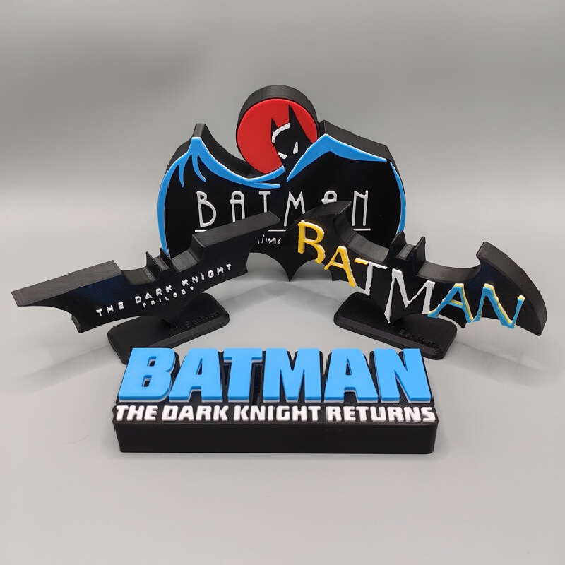 Home Security Logo - Insegna 3D di Batman The Animated