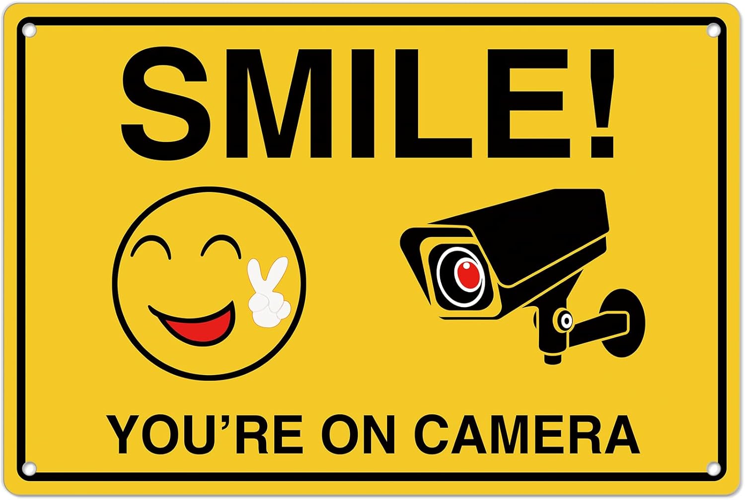 Home Security Video - Smile Youre On Insegne della fotocamera;
