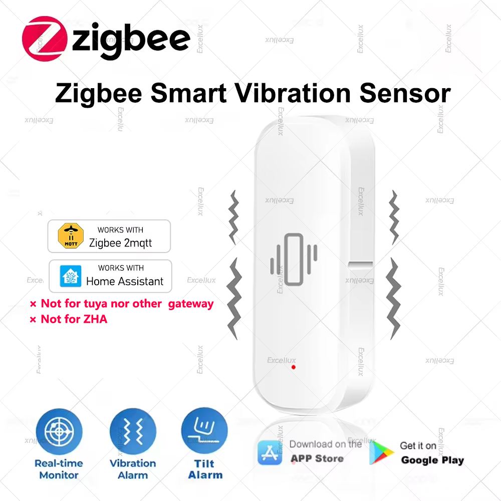 Home Security With Alarm - Zigbee Sensore di Vibrazione Intelligente Protezione