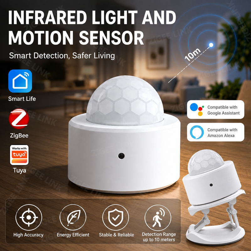 Home Security With Alarm - Sensore di Movimento PIR ZigBee 3.0