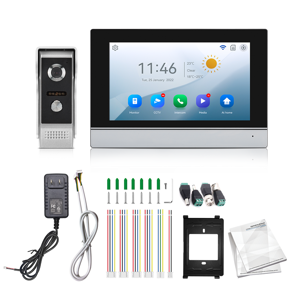 Home Security Land - Schermo IPS da 7 pollici 2MP