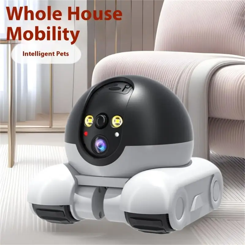 Home Security Robot - Camera da compagnia rotante a rotazione