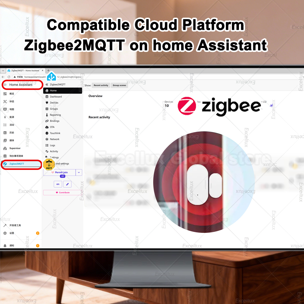 Zigbee 3.0 Sensore per porte e - Home Security With Alarm recensione e prezzo