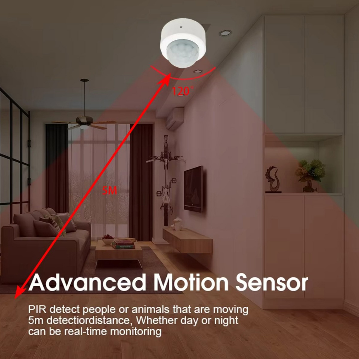 Sensore di Movimento PIR Zigbe - Home Security With Alarm recensione e prezzo