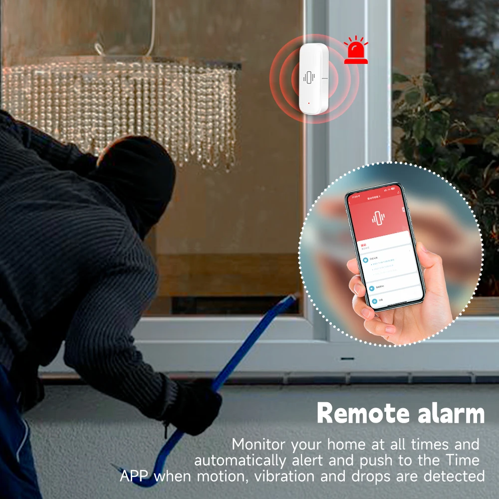 Sensore di Vibrazione Smart Wi - Home Security With Alarm recensione e prezzo