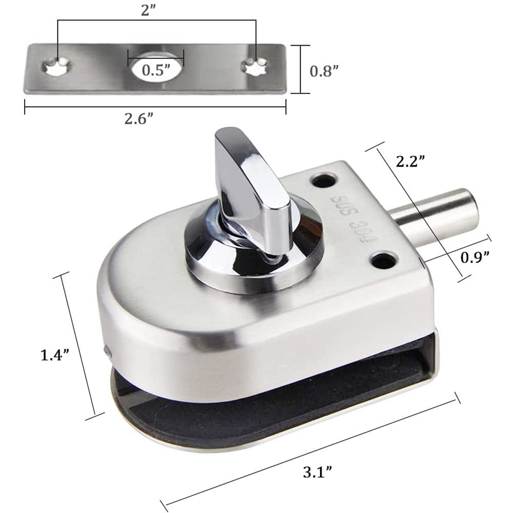 Serratura per Porta in Vetro S - Home Security Door Lock recensione e prezzo