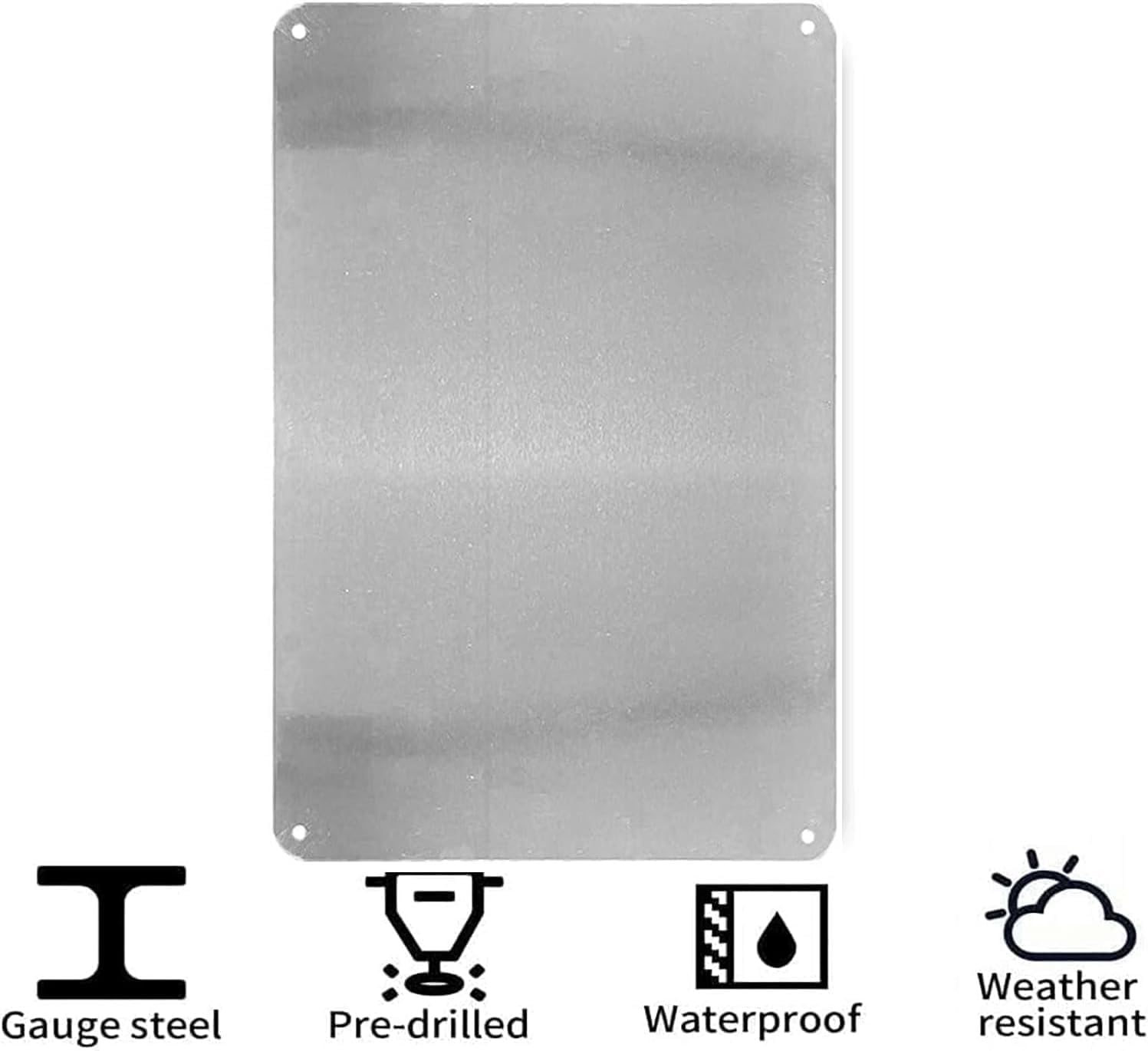 Targa in metallo con avvertenz - Home Security Bars recensione e prezzo